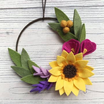 Sunshine Mini Wreath craft kit