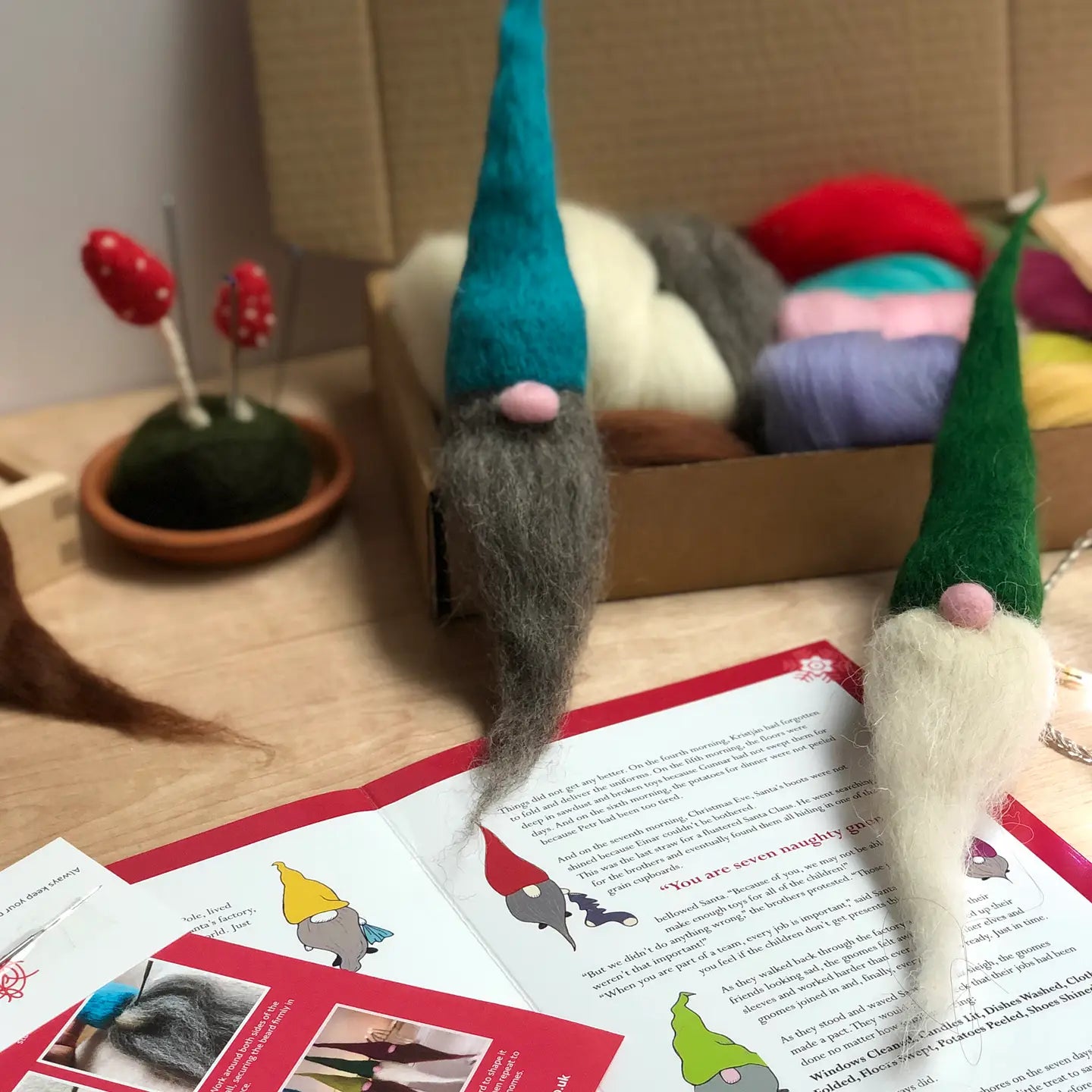 Premium needle felting kit - seven naught gnomes