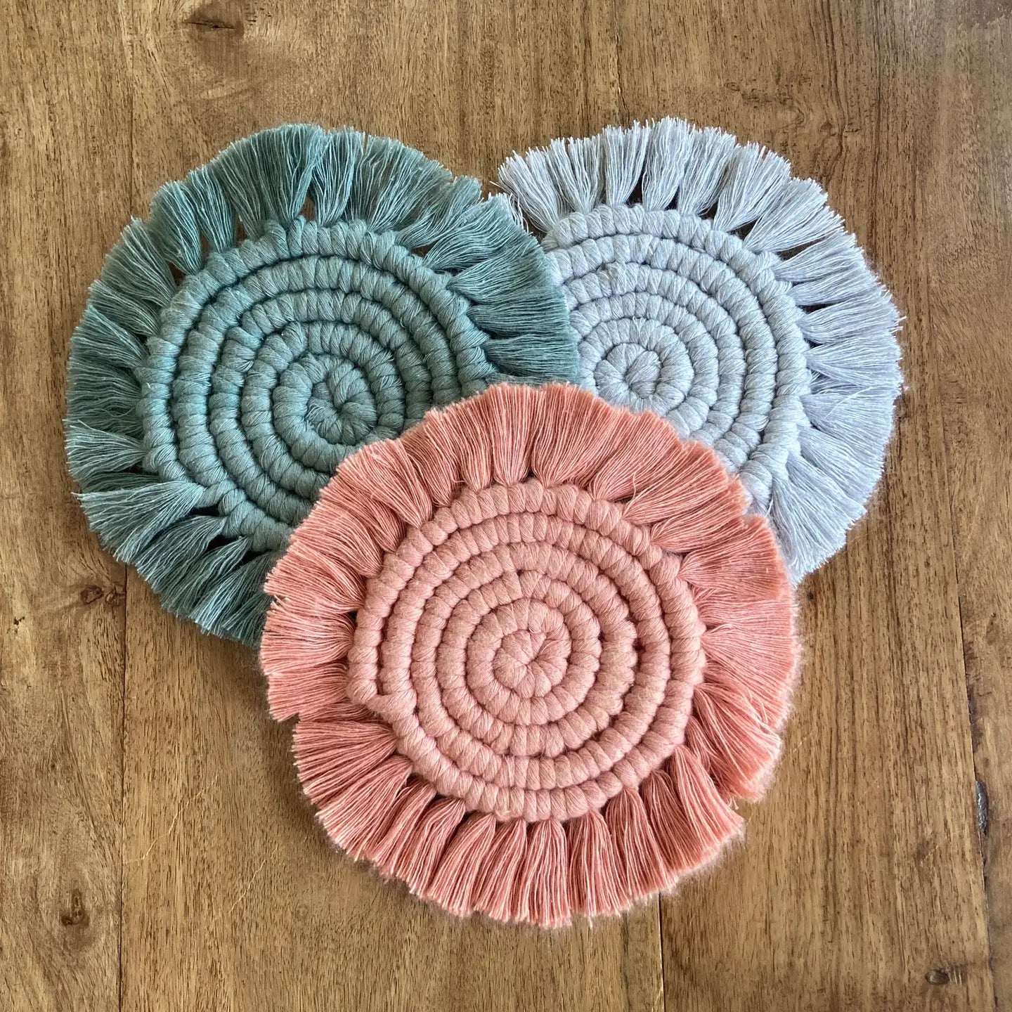 Macrame kit coasters