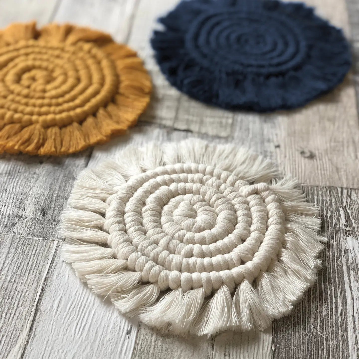 Macrame kit coasters