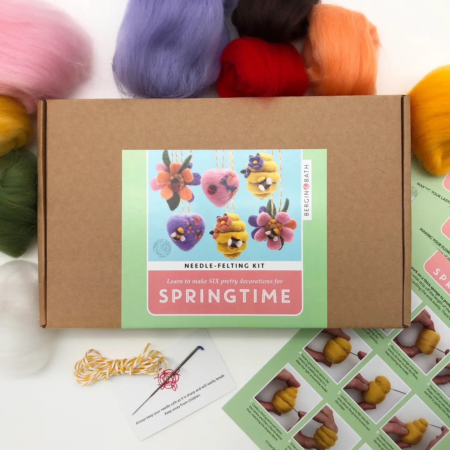 Needle felting kit - Springtime