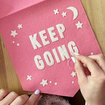 Going Positivity Banner Craft Kit