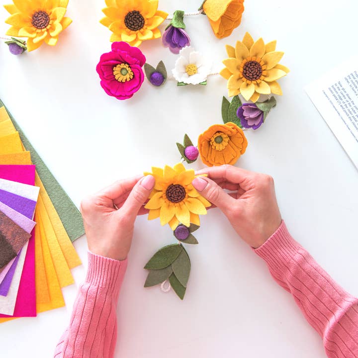 Sunshine Flower Garland craft kit