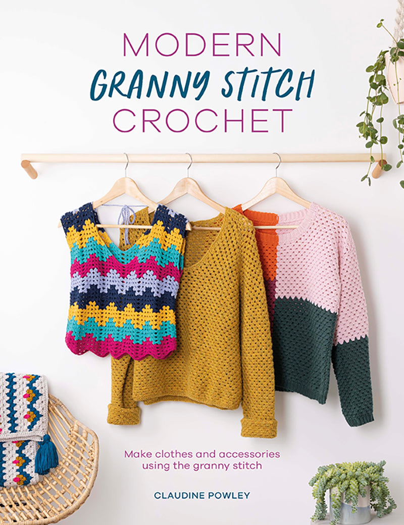 Modern granny stitch crochet