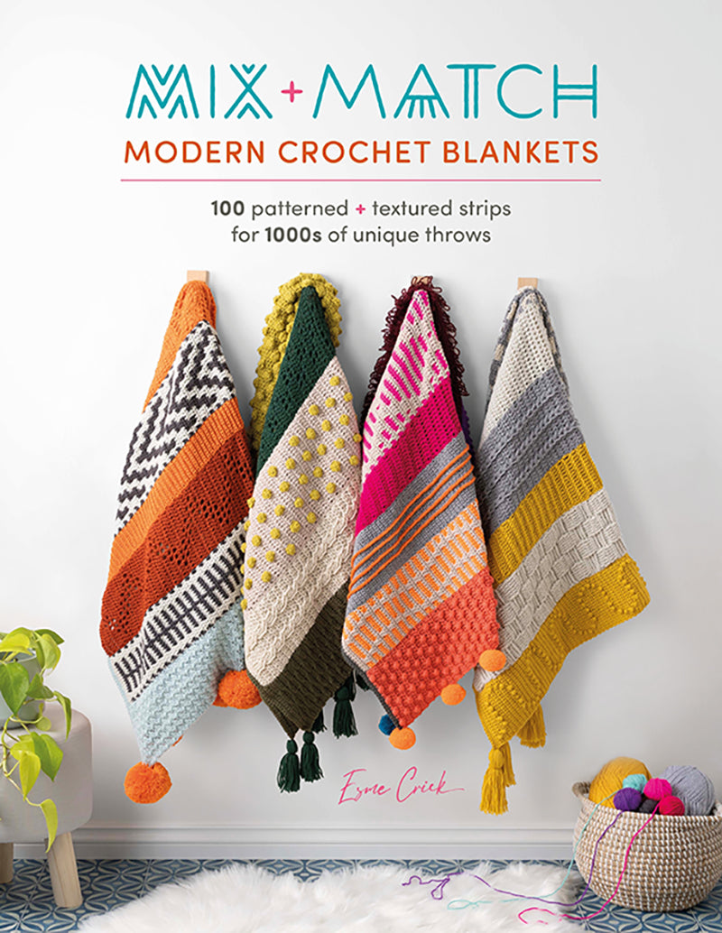Mix and match modern crochet blankets
