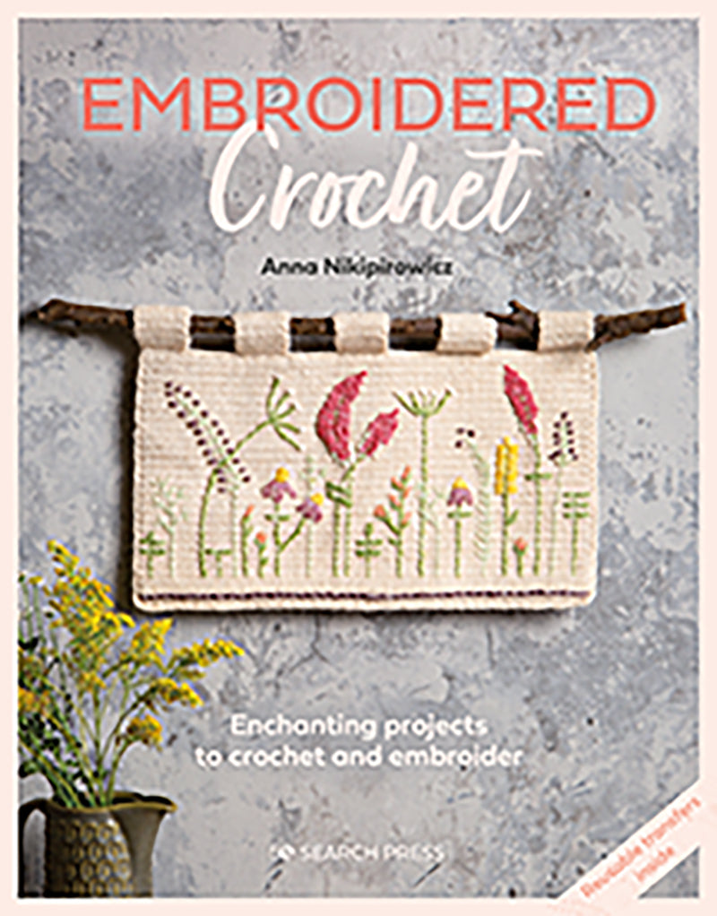 Embroidered crochet