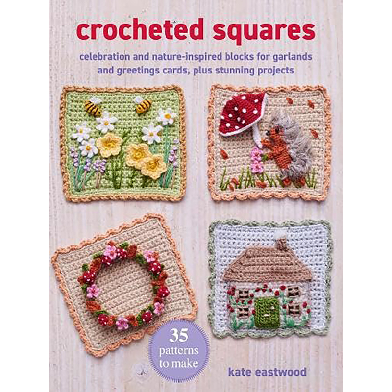 Crochet squares - 35 patterns to make