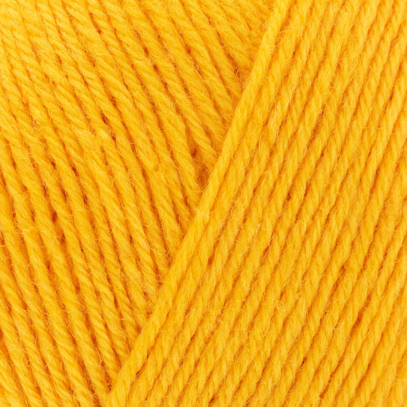 Close-up of bright yellow yarn