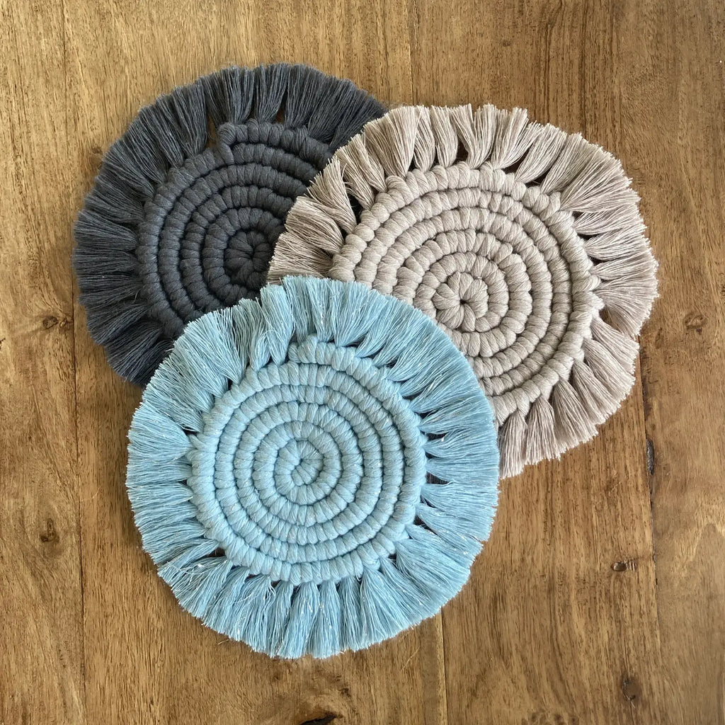 Macrame kit coasters