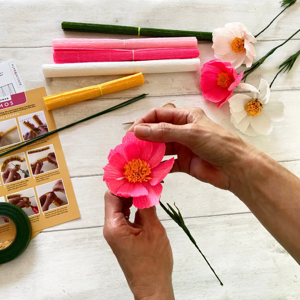 Paper flower making kit - Cosmos