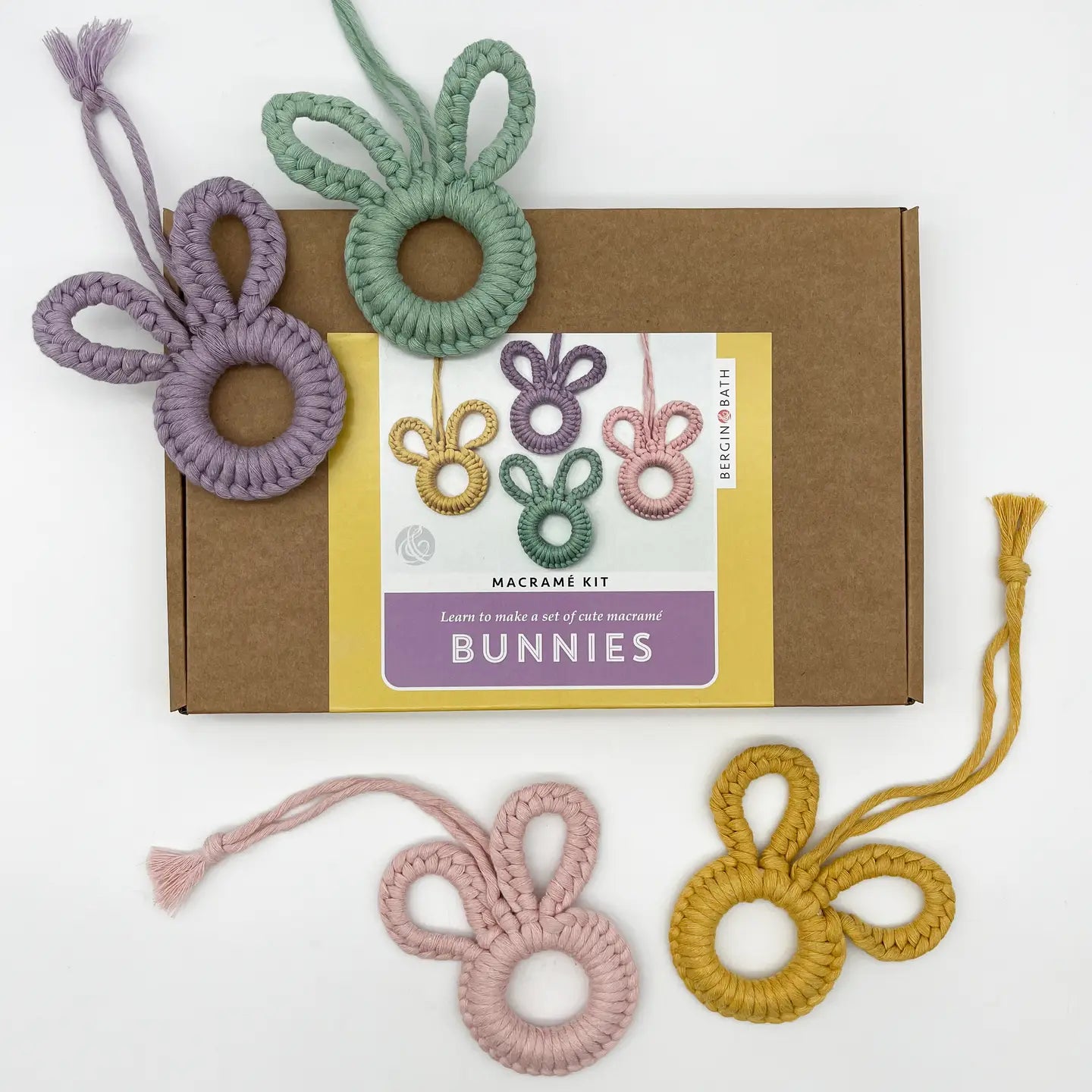 Macrame kit - Easter bunnies