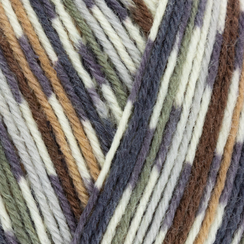Close-up of multicolored yarn strands